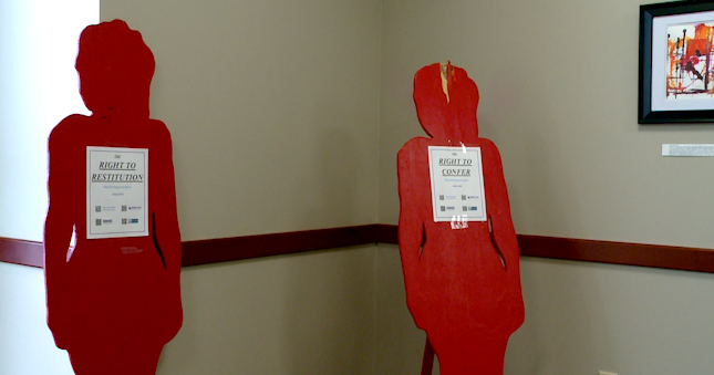 Crime survivors display educates Eau Claire community on victim rights under Marsy's Law