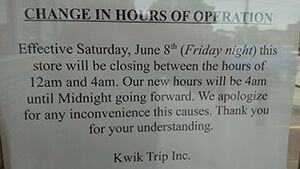 kwik trip shift hours