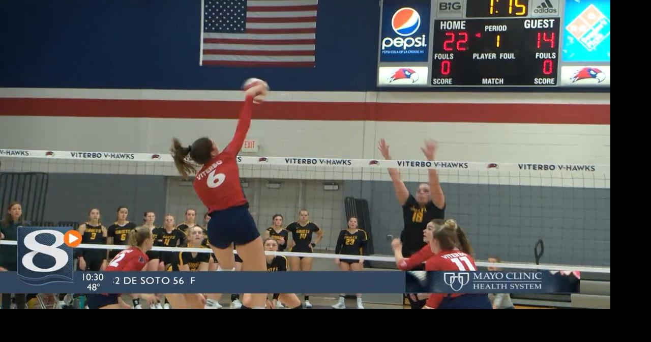 Viterbo volleyball wins 9th straight, sweeps Presentation at home