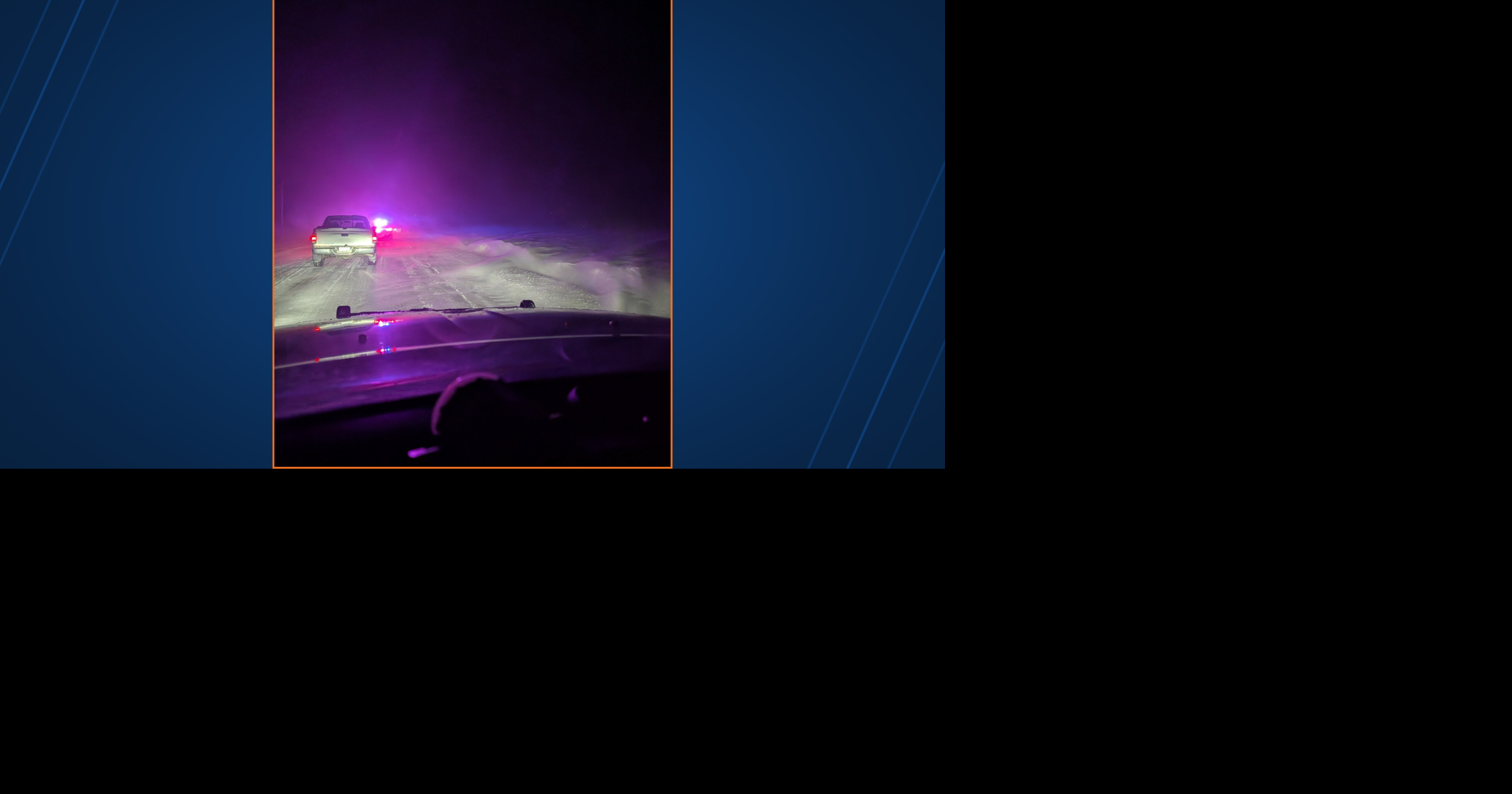 Area sheriff's offices warn against travel Monday morning