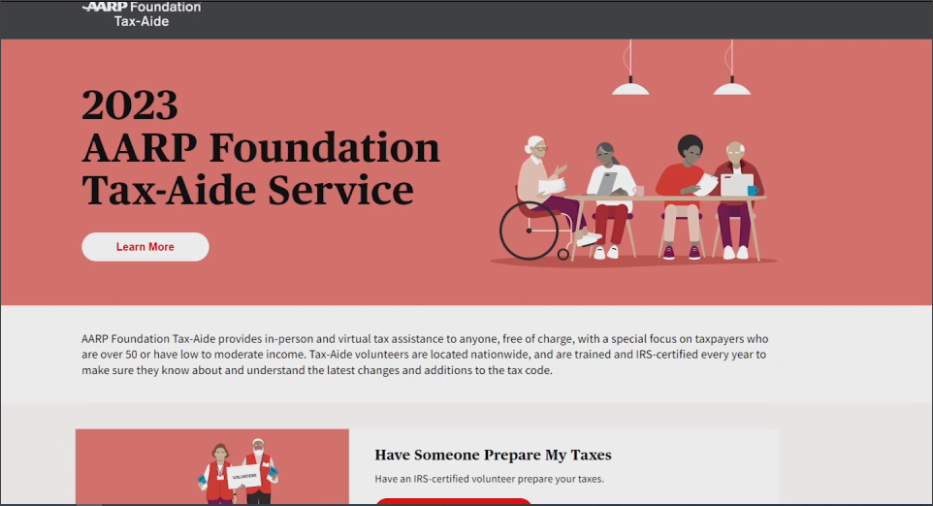 AARP Foundation's TaxAide Program helps out anyone aged 50 and older