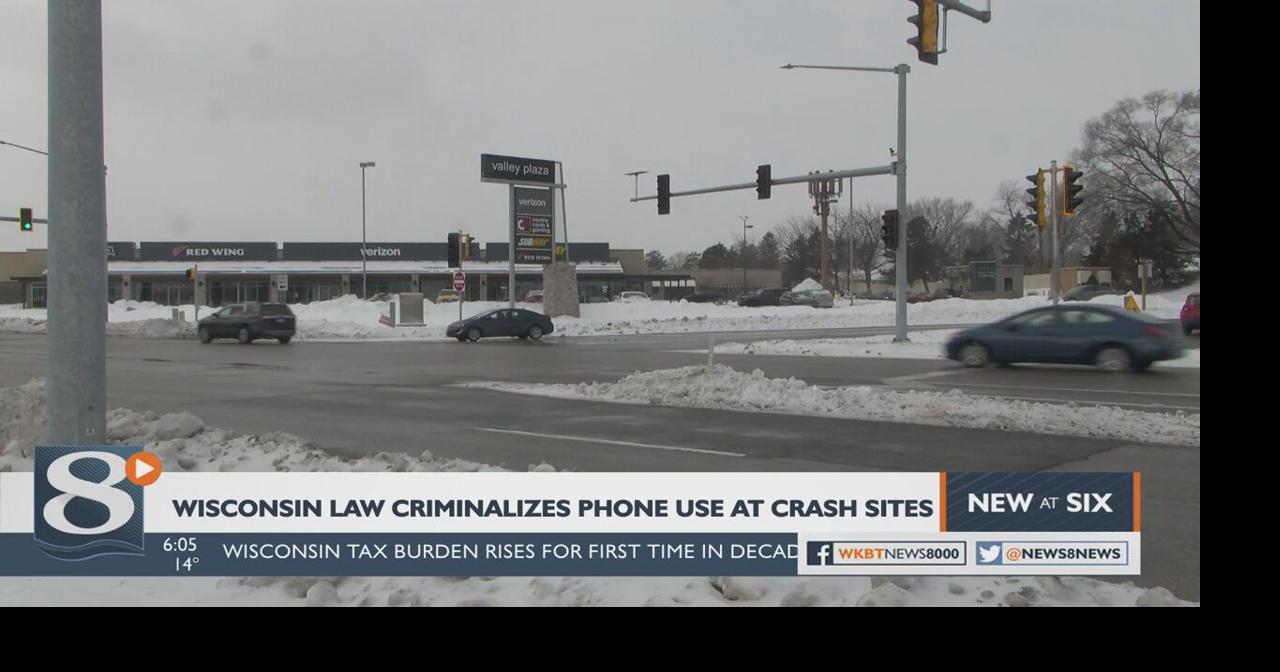 New Wisconsin law penalizes cell phone use near crash scenes La