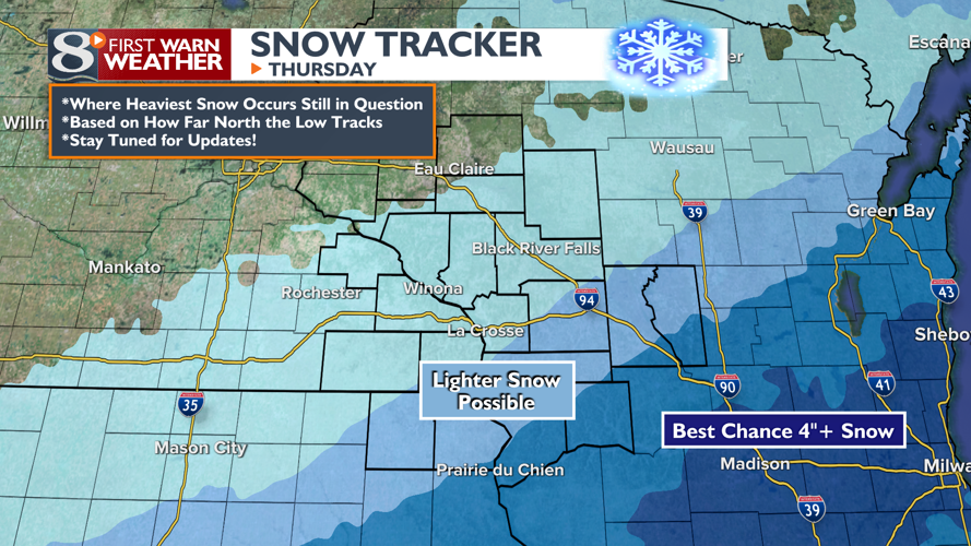 Rainy & Windy Tonight... Chance Snow for Some Thursday | Forecast ...