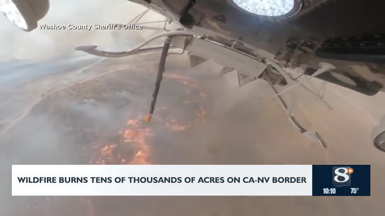 Wildfire Burns Tens of Thousands of Acres on CA-NV Border | News