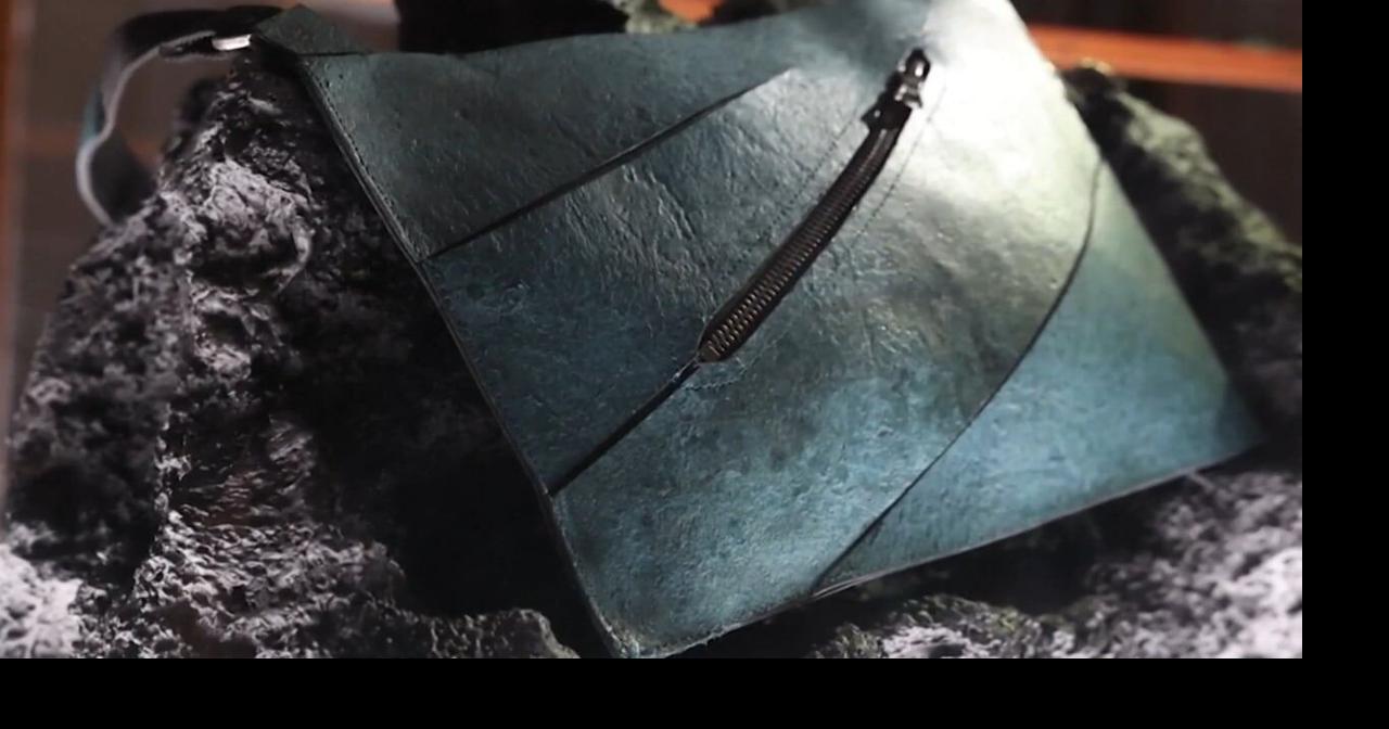 Scientists and designers come together to make a Dinosaur Handbag