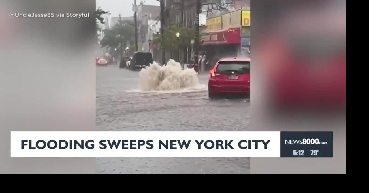 Flooding sweeps New York City