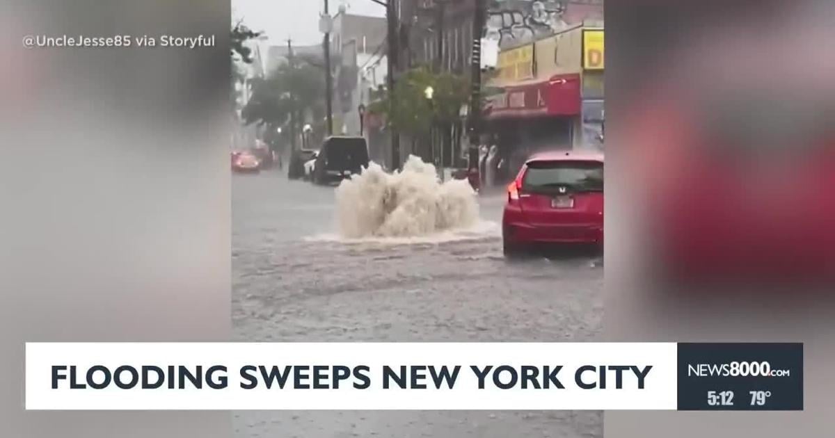Flooding sweeps New York City