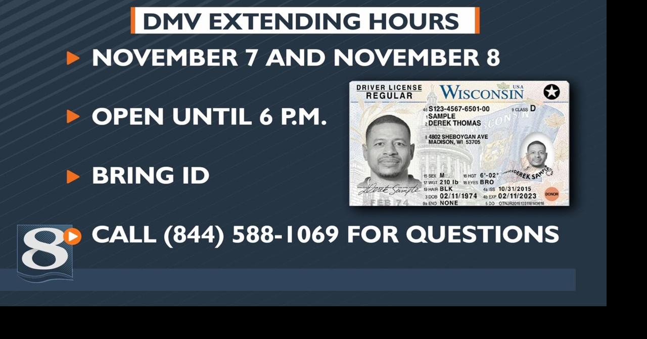 DMV extends hours for the day before and the day of Election Day