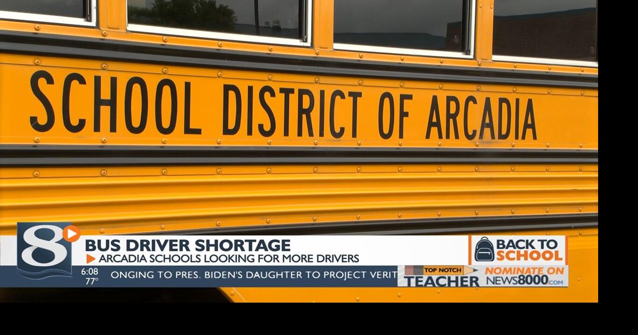 Arcadia School District facing shortage of bus drivers Education