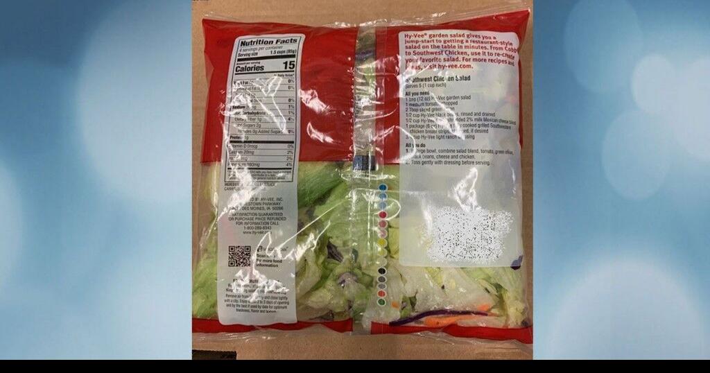 HyVee, ALDI recall bagged salad mix Food