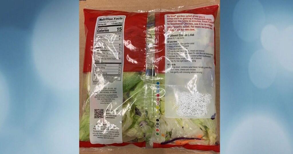 HyVee, ALDI recall bagged salad mix Food