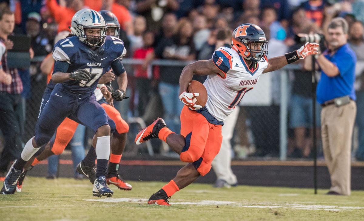 Heritage ends Appomattox's 32game winning streak on Davis' four touchdowns High School Sports