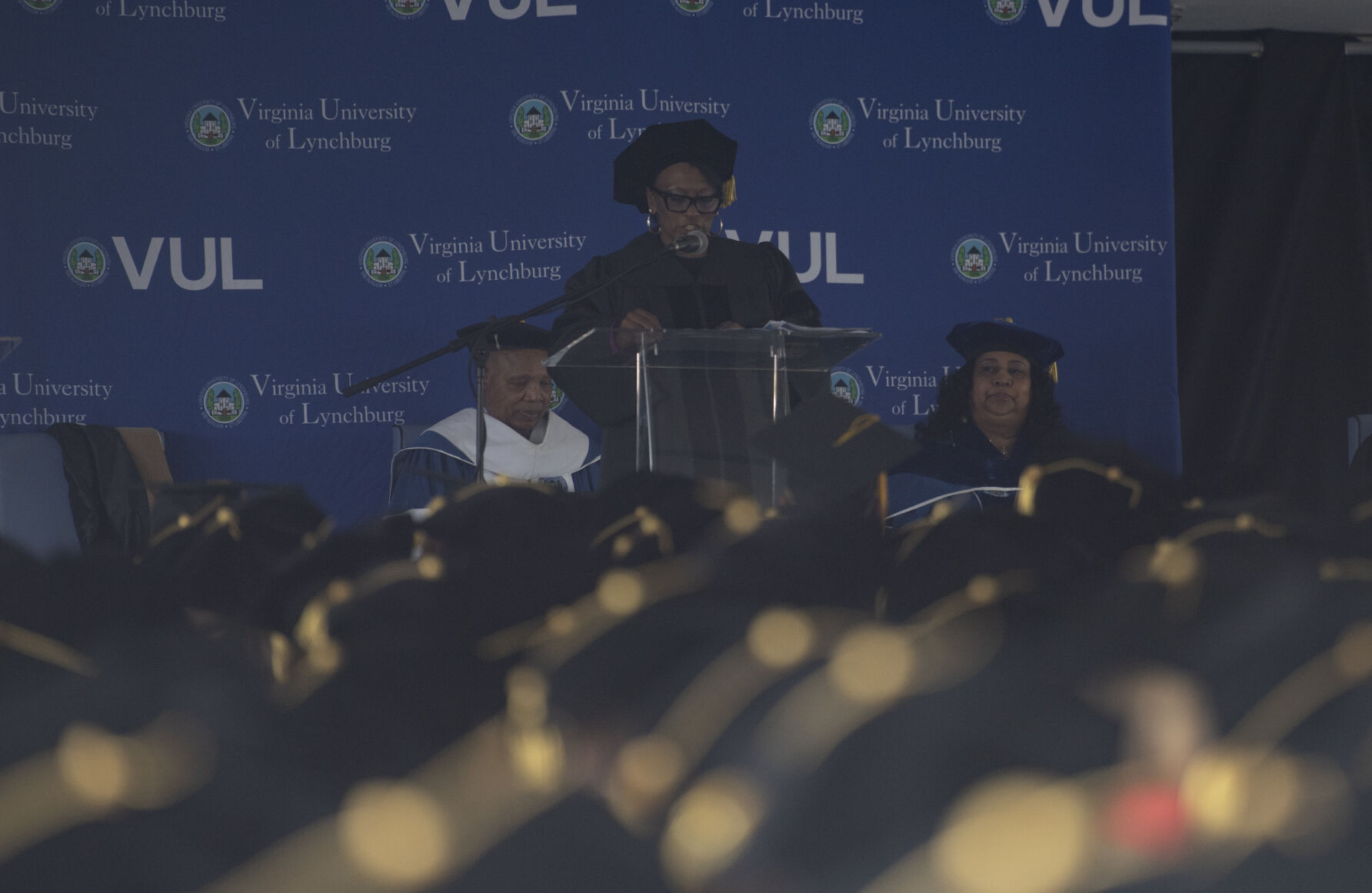 Dietra Riggins VUL celebrates students during its 134th commencement