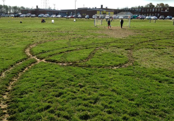 Vandals wreck goals at Deal Town Football Club Charles Ground in