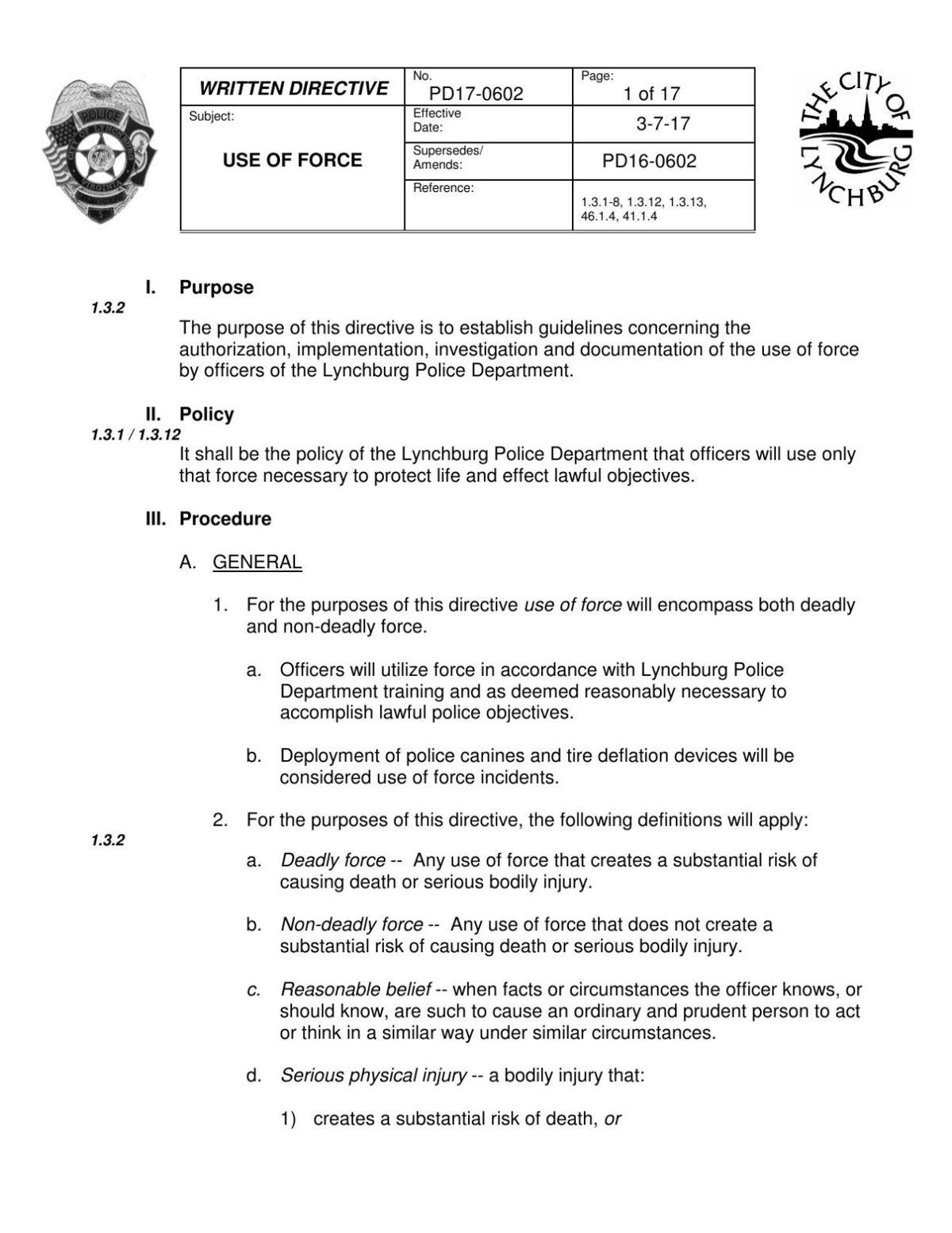 use of force policy Use of force - policies for the ohio department of rehabilitation and correction. use of force policy Use of force - policies for the ohio department of rehabilitation and correction.