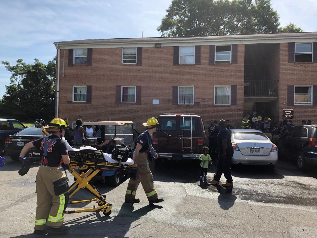 James River Apartment fire started by children playing