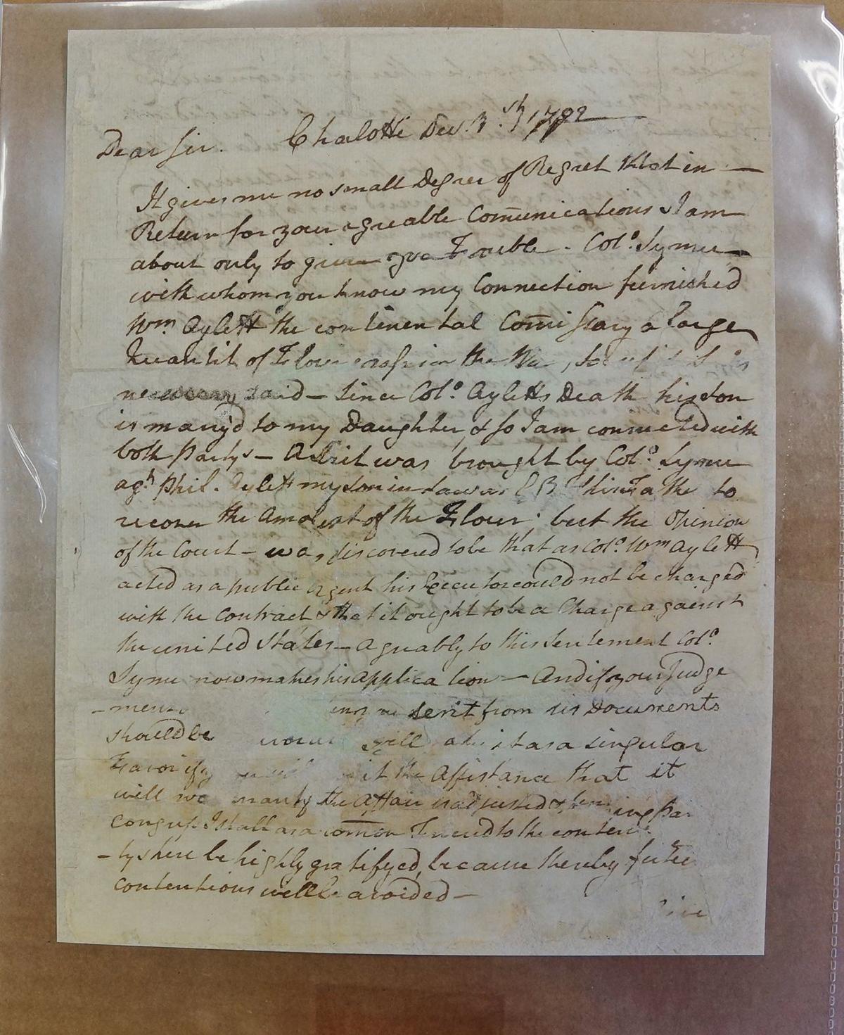 Anne Spencer Painting Patrick Henry Letter Among Virginia S 2019 Endangered Artifacts Local News Newsadvance Com