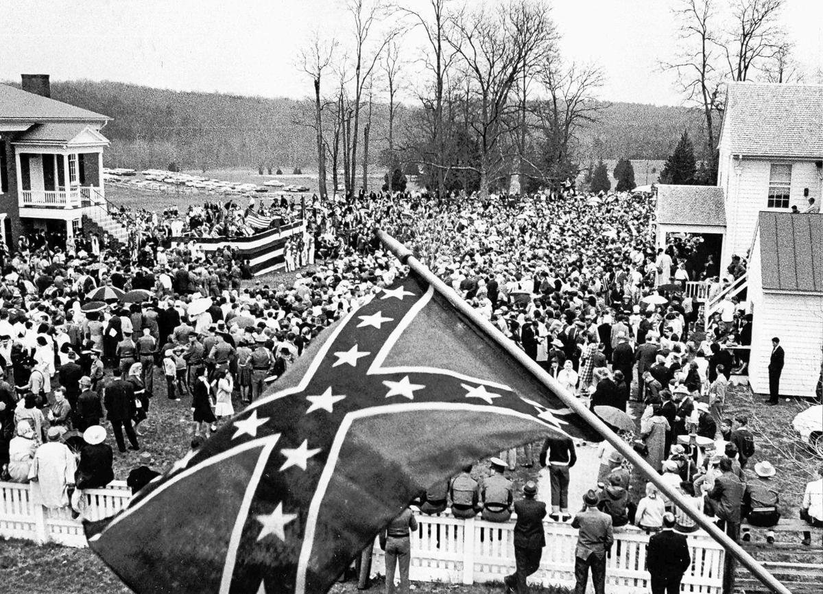 Appomattox 150th 100th commemoration ‘was a town event’; battle reenactments highlighted 125th