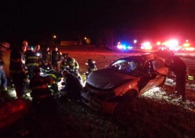 bedford county three newsadvance wreck accident sent hospital vehicle monday single night were after