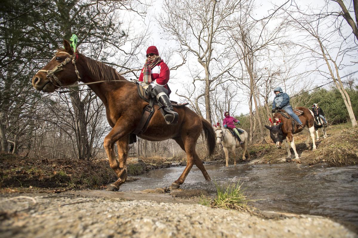 Riders Horses Bond In Bedford Farm S Cowboy Christmas Tradition