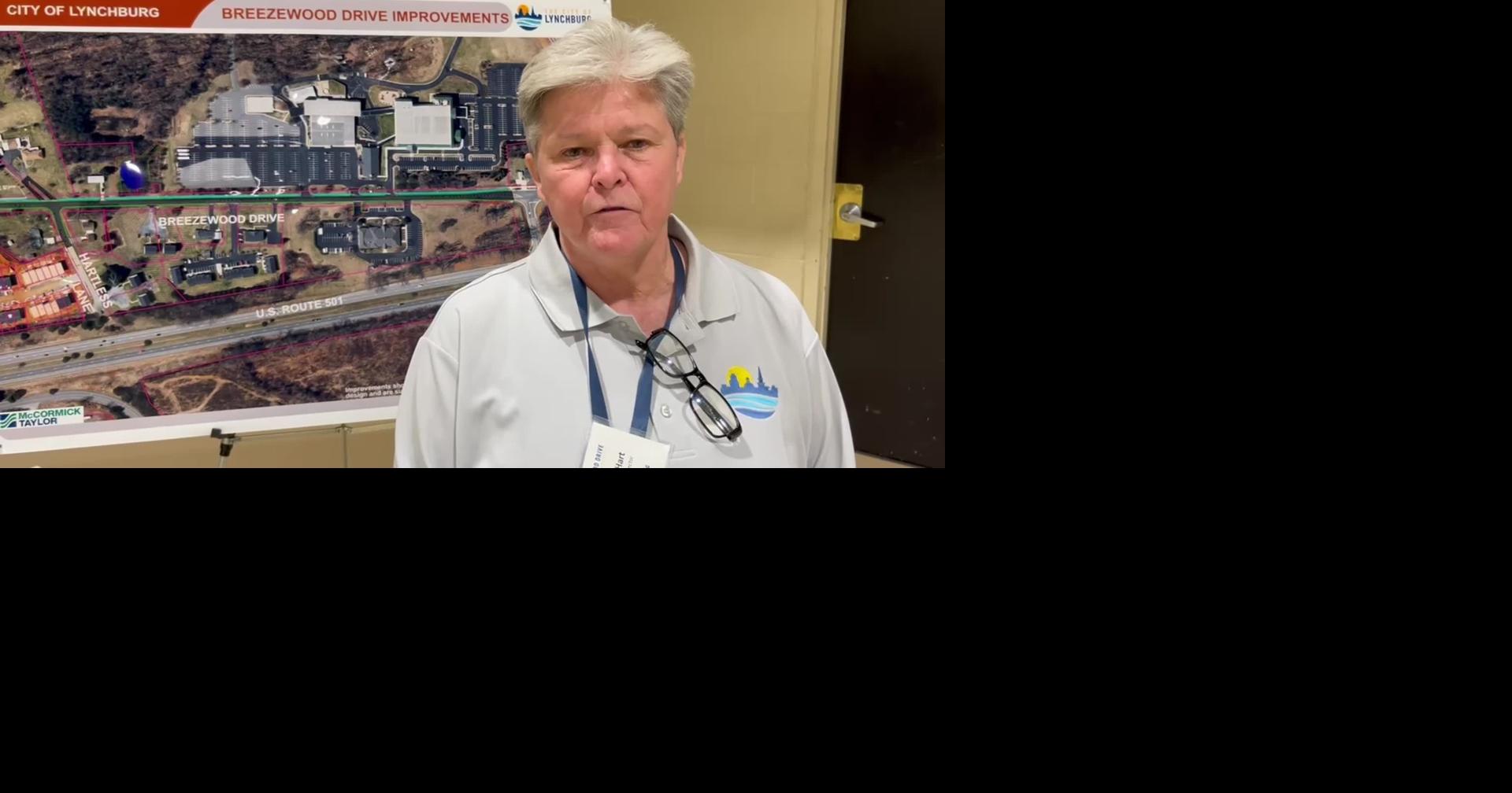 Lynchburg Public Works Director Gaynelle Hart speaks on Breezewood Drive project