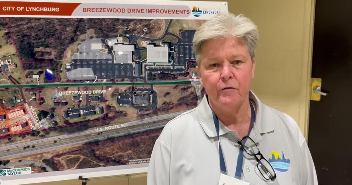 Lynchburg Public Works Director Gaynelle Hart speaks on Breezewood Drive project