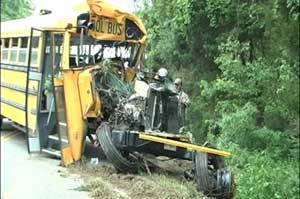 Charlotte County school bus wreck kills driver, injures seven students