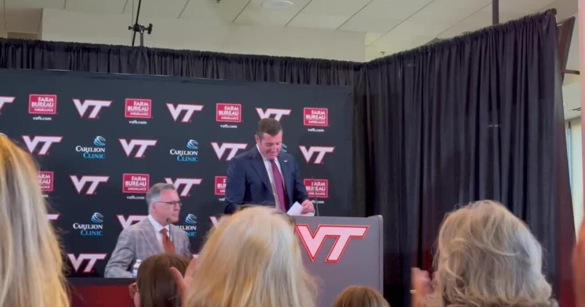 Brian White is introduced as Virginia Tech's new AD Jun 24, 2026 Jun 24, 2026 Updated 7 hrs ago
