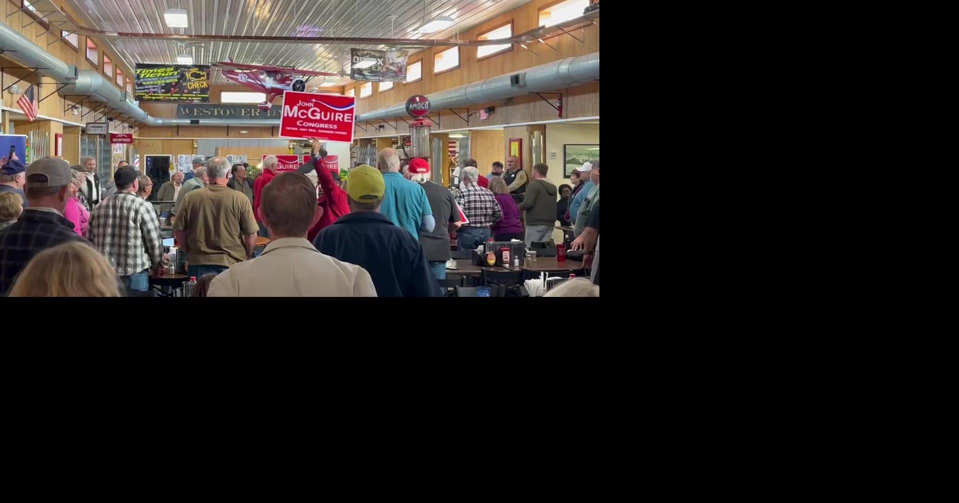 Rep. John McGuire leads chant at end of campaign stop in Forest Oct 24, 2026 4 hrs ago