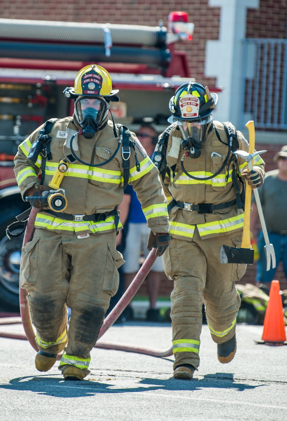 Amherst celebrates fire department's 100th anniversary; late