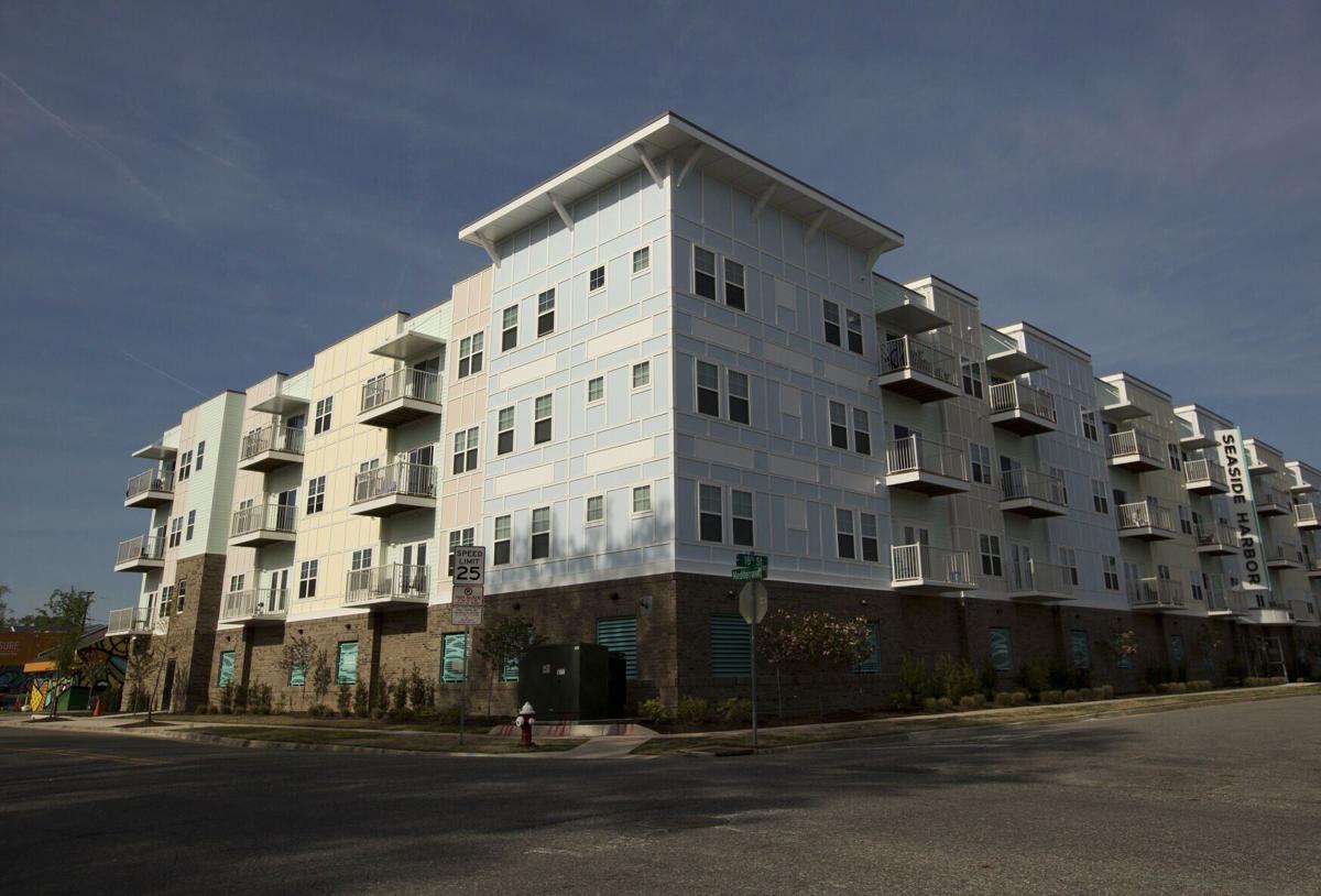 Seaside Harbor, The Lawson Companies partnered with Samaritan House to redevelop a 1960s era apartment complex into affordable housing in the ViBe Creative District at 18th street at the Oceanfront. April 17, 2019.
