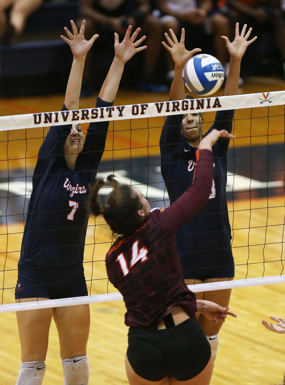 Virginia Tech beats Virginia volleyball at home Cavaliers