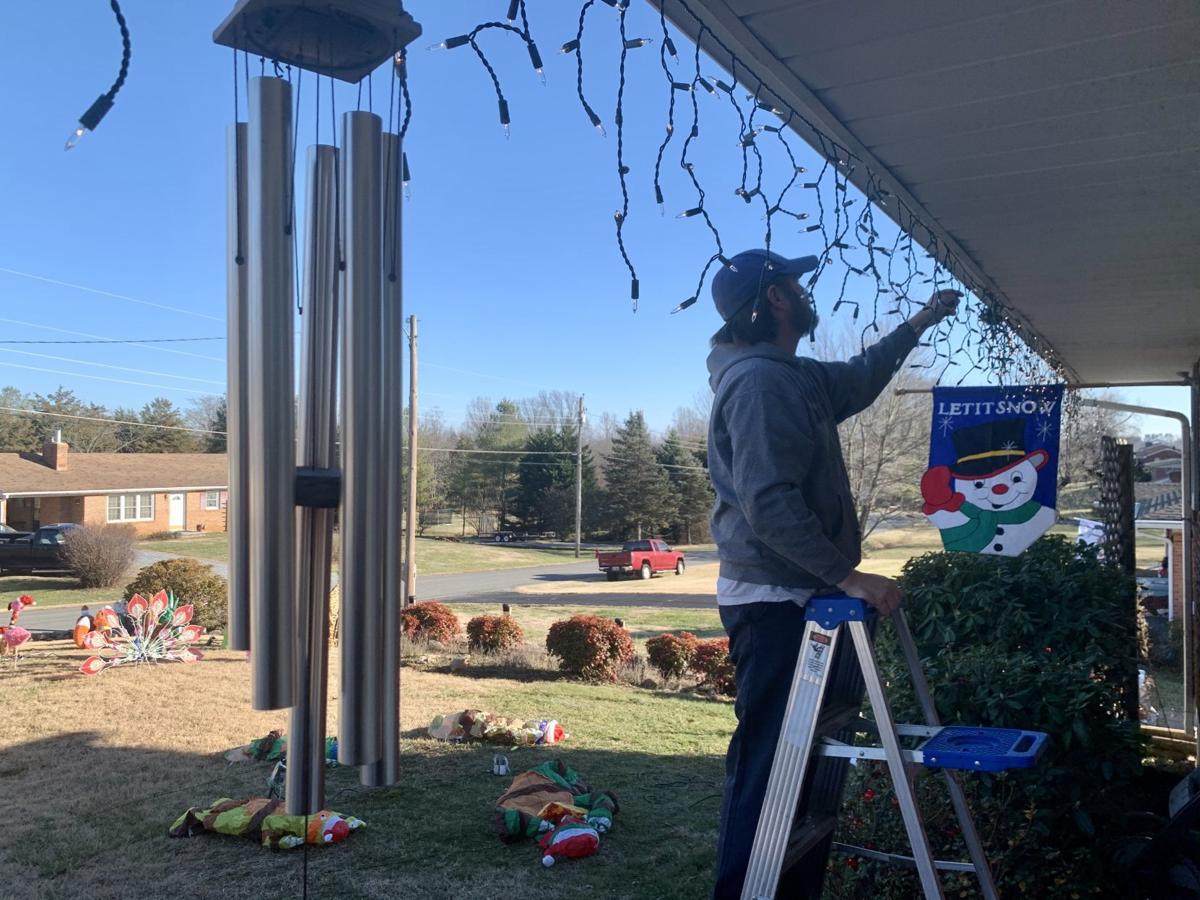 New light display in Rustburg brings cheer and an important message