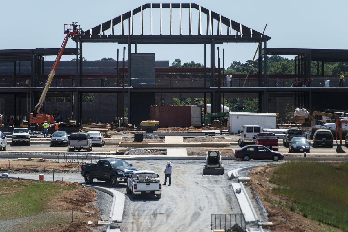 Bedford County Schools Officials Tour Liberty Middle Construction