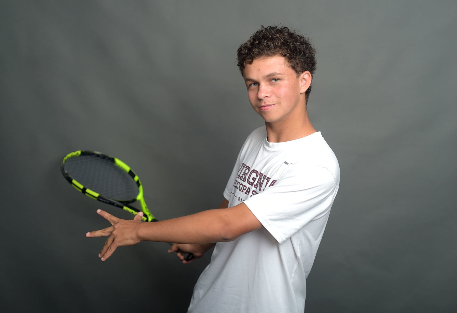 All Area Boys Tennis Player of the Year Kohl Perkins VES