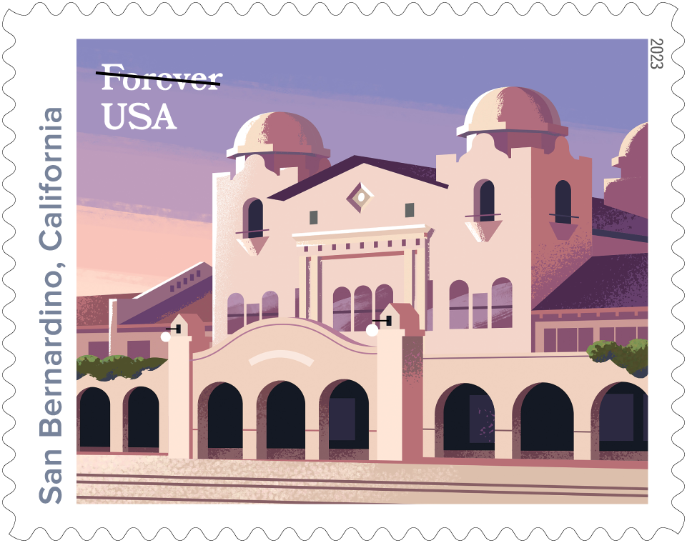 Railroad Stations Stamps