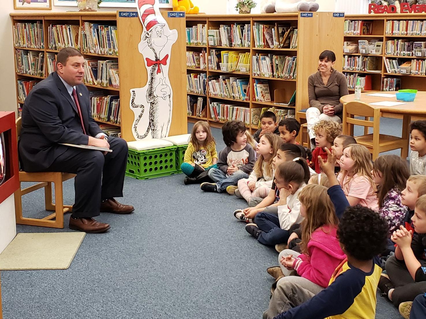 State Superintendent James Lane visits Rockfish River Elementary