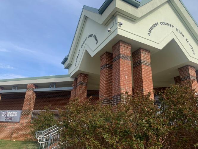 Amherst high school front entrance