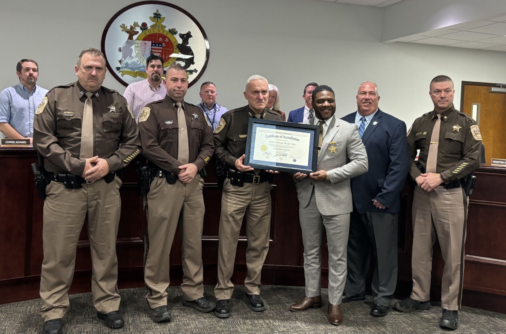 Amherst sheriff's reaccreditation