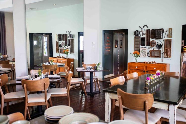 blue door dining area