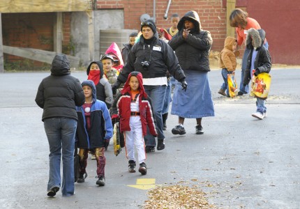 Eden streetscape project doesn't deter trick-or-treaters