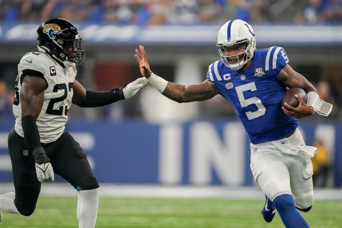 Colts vs. Jaguars Fantasy Football Worksheet, Week 1