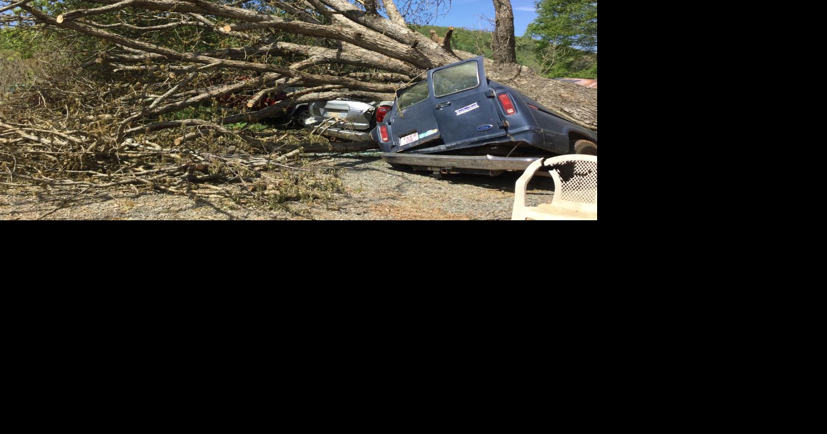 Storm damages Shipman farm