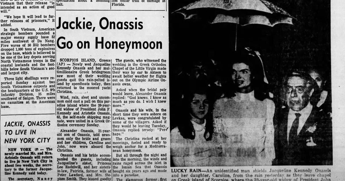 The News Advance front pages: Kennedy marries Onassis The News Advance front pages: Kennedy marries Onassis