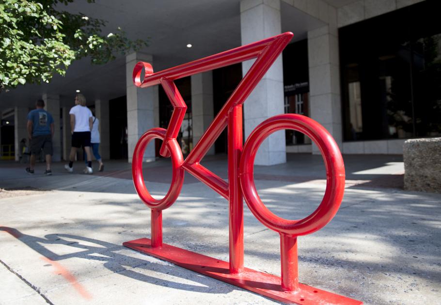'Artful bike racks' bring color, public art to downtown Lynchburg