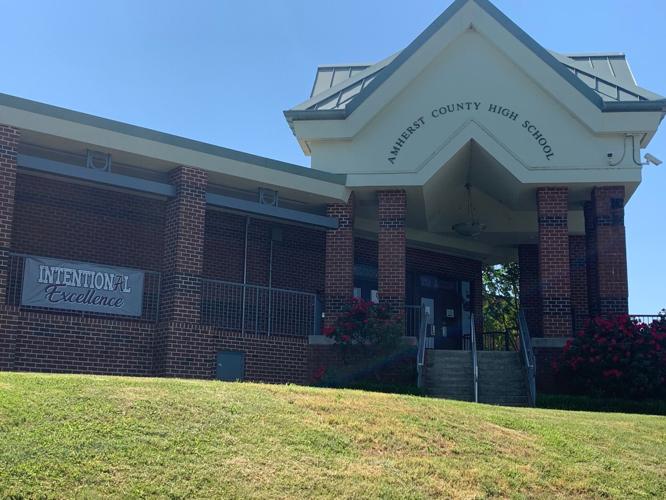 Amherst high school, front view