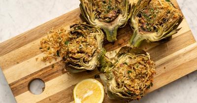 Don't be intimidated - these garlicky stuffed artichokes are sure to impress