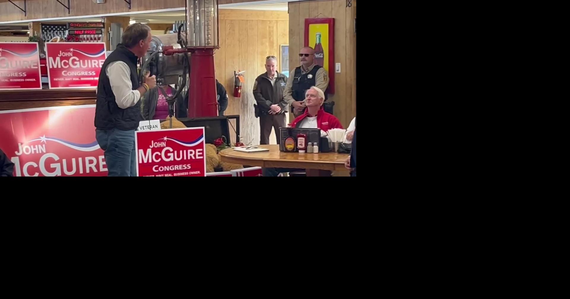 Former Gov. Glenn Youngkin campaigns for Rep. John McGuire Oct 24, 2026 4 hrs ago