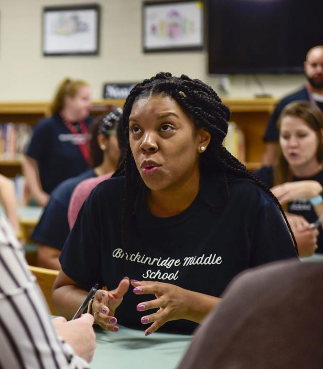 Photos Breckinridge Middle holds meetandgreet for teachers