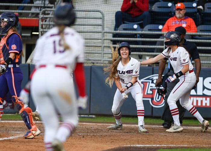 Clemson celebrated hitting three home runs in the best way